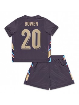 England Jarrod Bowen #20 Auswärts Trikotsatz für Kinder EM 2024 Kurzarm (+ Kurze Hosen)